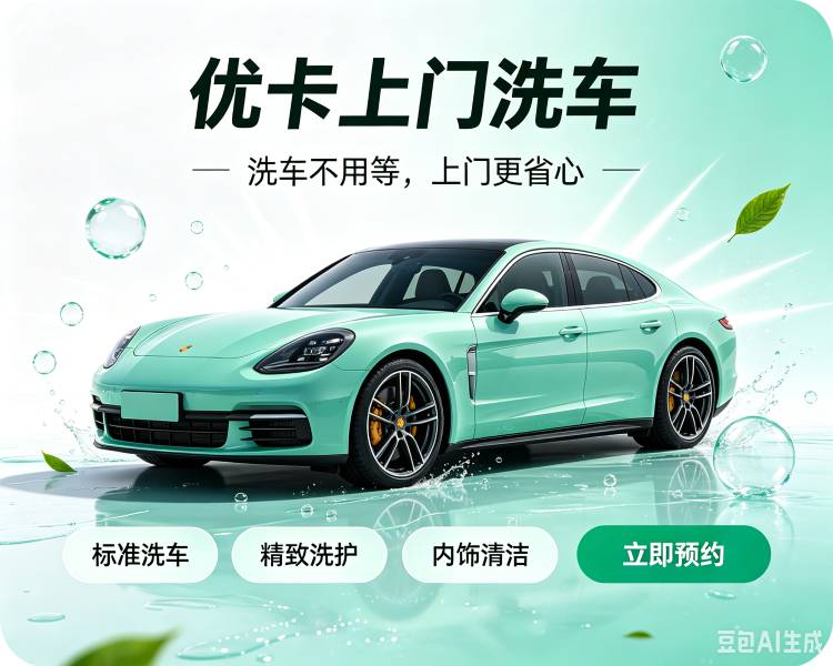 优卡上门洗车 · 立即预约